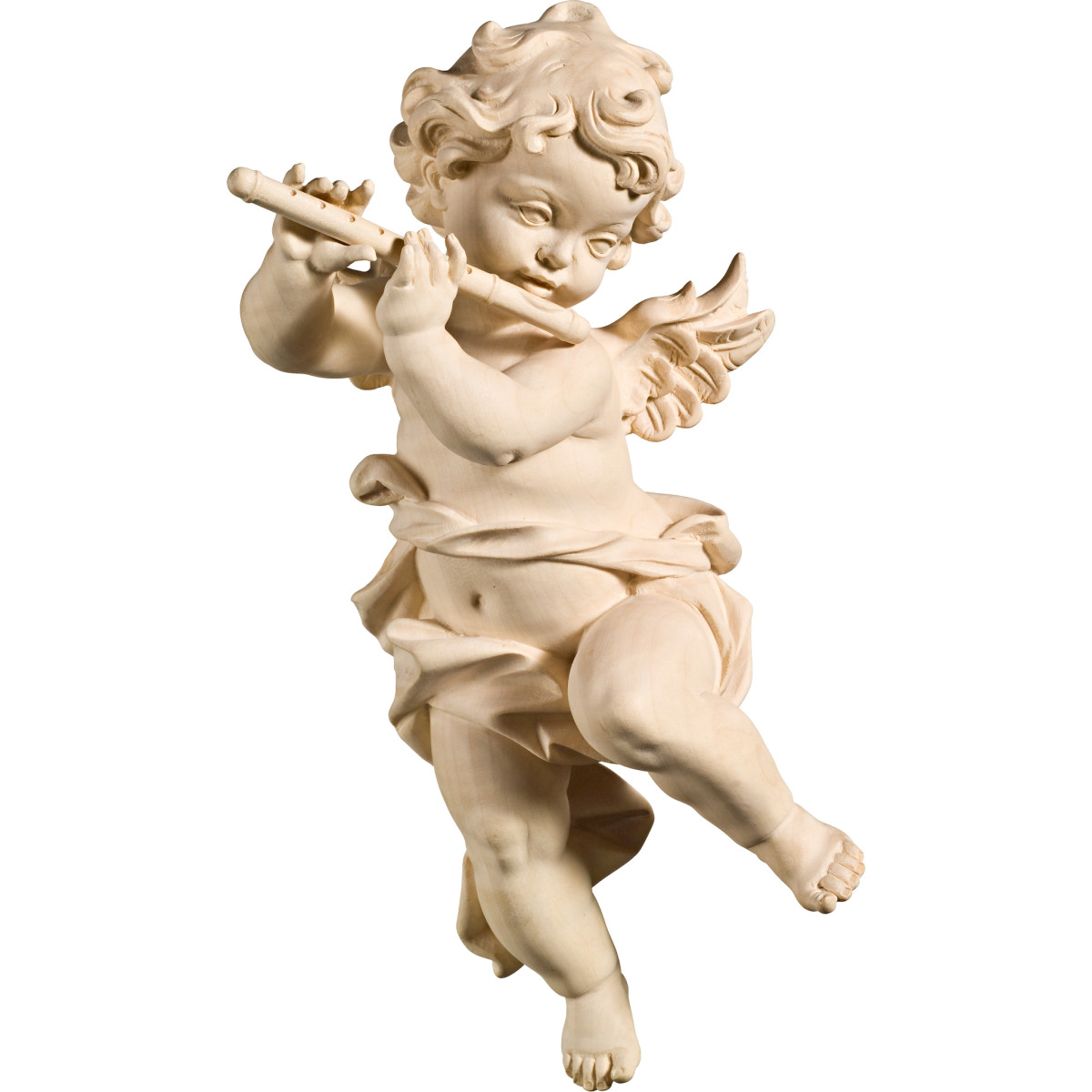 Ángel Bergland con flauta